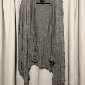 Lane Bryant Lightweight Gray Open-Front Women's Cardigan